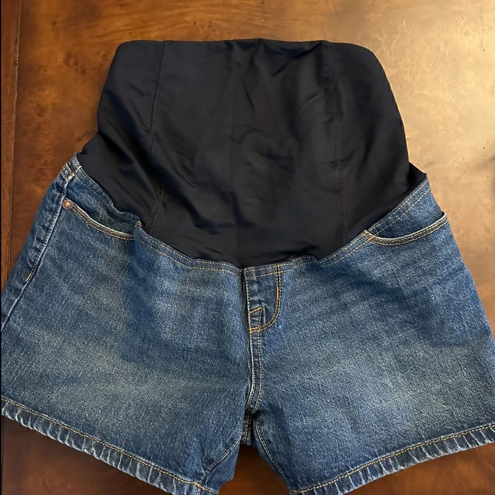 Over Belly Maternity Jean Shorts - Isabel Maternity by Ingrid & Isabel NWT - Picture 8 of 16